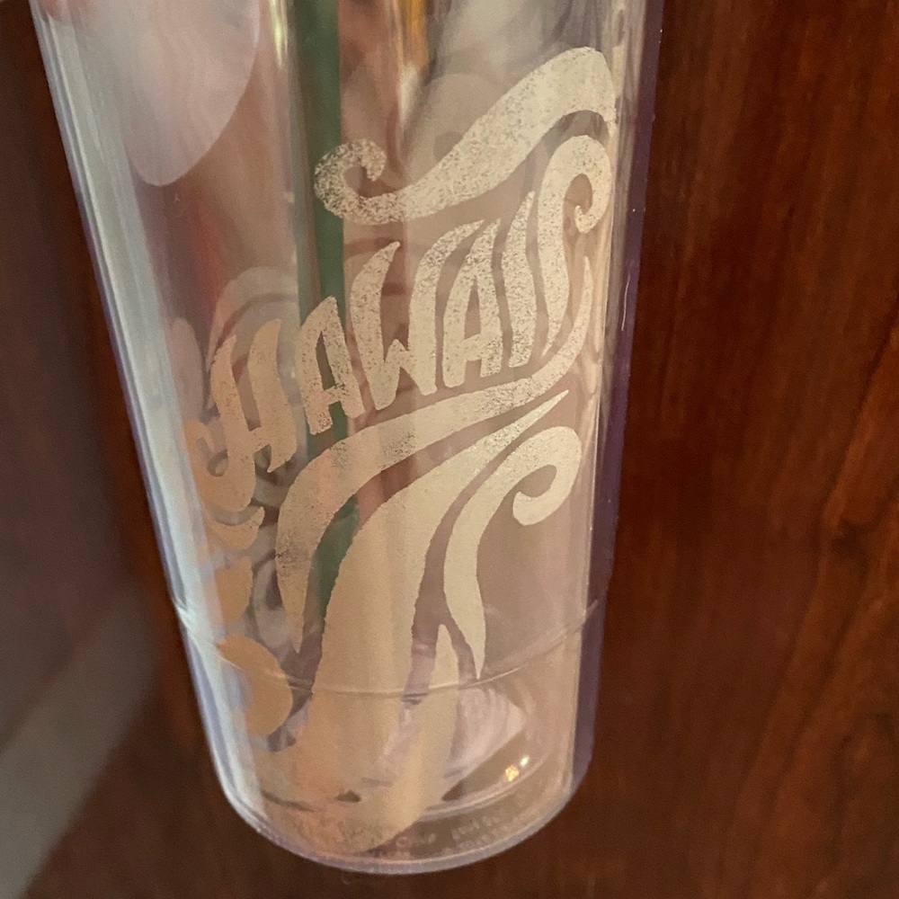 Starbucks Hawaii Exclusive Tumbler Cup with Straw Vintage